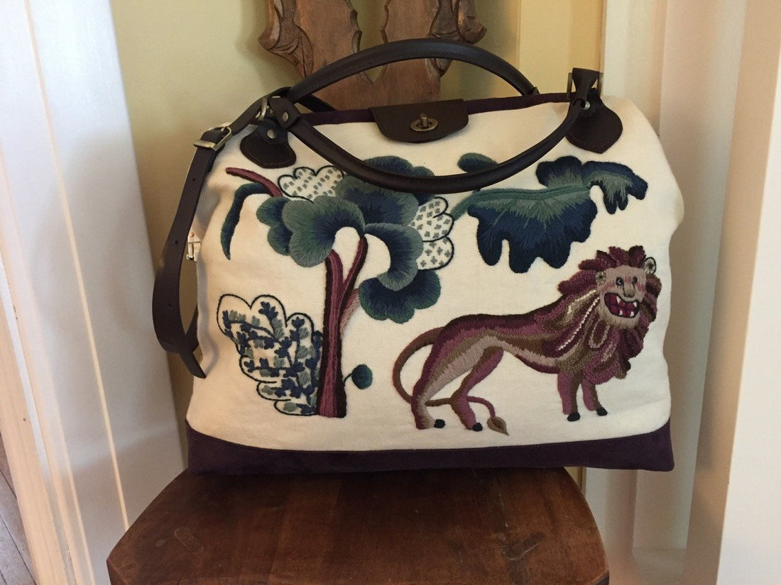 Georgia's Wemyss Lion Carpet Bag