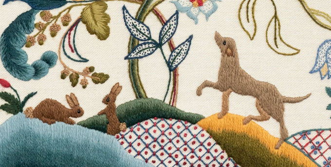 Embroidery Kits Featuring Animals