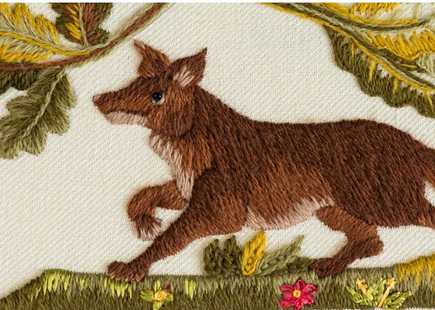 Ophelia's Fox Crewel Embroidery Kit – The Crewel Work Company